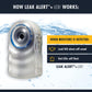 Zircon Leak Alert + Led! Water Leak Detector & Flood Sensor Alarm/Water Leak Sensor With Dual Leak Alarms 90Db Audio + Flashing