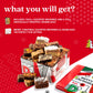 Davids Cookies Assorted Brownies & Cspirit-inspired flavorb Cake Gift Basket Tin - 16pcs, Fresh Baked Gourmet Snacks for Christmas Holidays