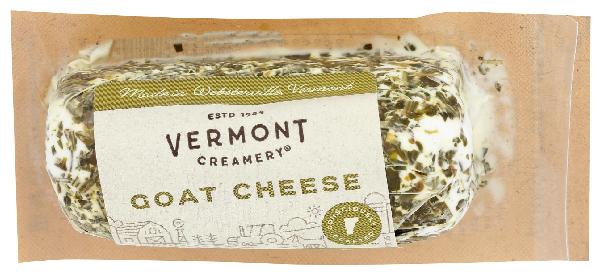 Vermont Creamery, Chvre with Herbs, Log, 4 oz