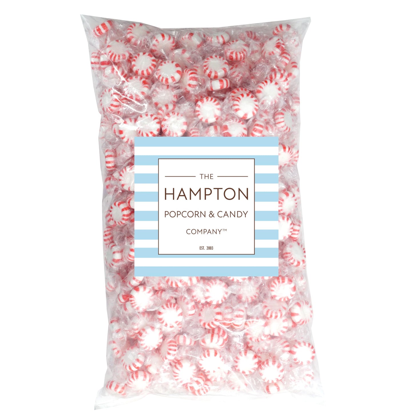 Starlight Peppermint Candy, 5 Pound Bulk Candy (Approx. 375 Pcs.), Individually Wrapped Peppermint, Starlight Mints