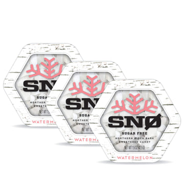 Watermelon Xylitol Candy Chips (3-Pack)- Sn 1.5 Oz - Sugar-Free Candy With Only 2 Ingredients | Low Carbs, Diabetic-Friendly, No