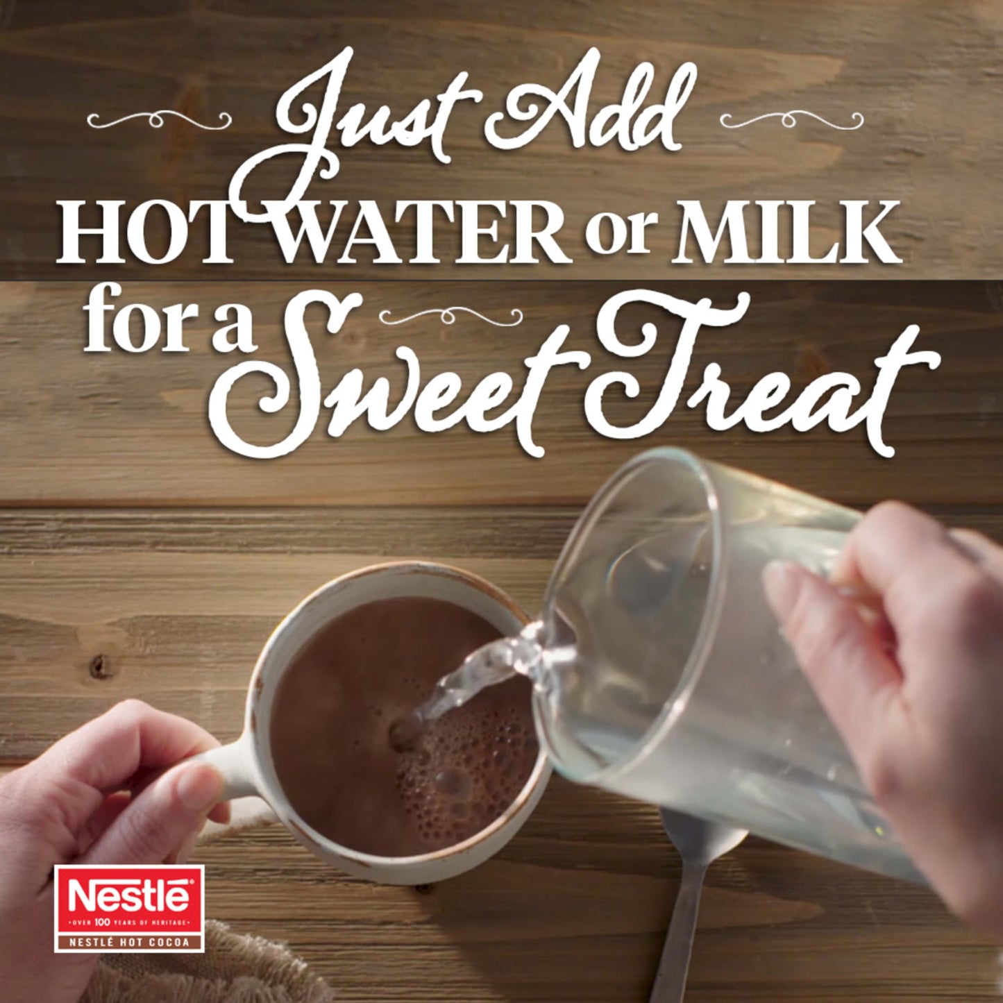 Nestle Hot Cocoa Mix, Rich Chocolate Flavor, 24 oz Bag, Brown