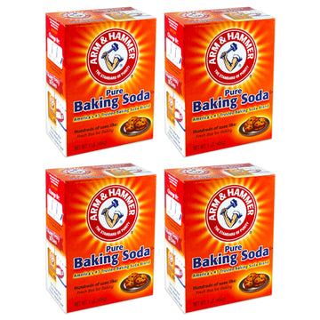 Arm  Hammer Baking Soda, Pure 16 Ounces (Pack of 4)