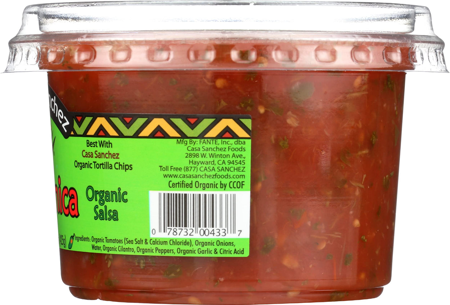 CASA SANCHEZ Organic Medium Salsa, 15 OZ