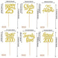 24Pcs Gold Happy 25Th Birthday Cupcake Toppers Twenty Five Straight Outta 2000 Cupcake Picks Cheers To 25 Lengend Since 2000 Cak