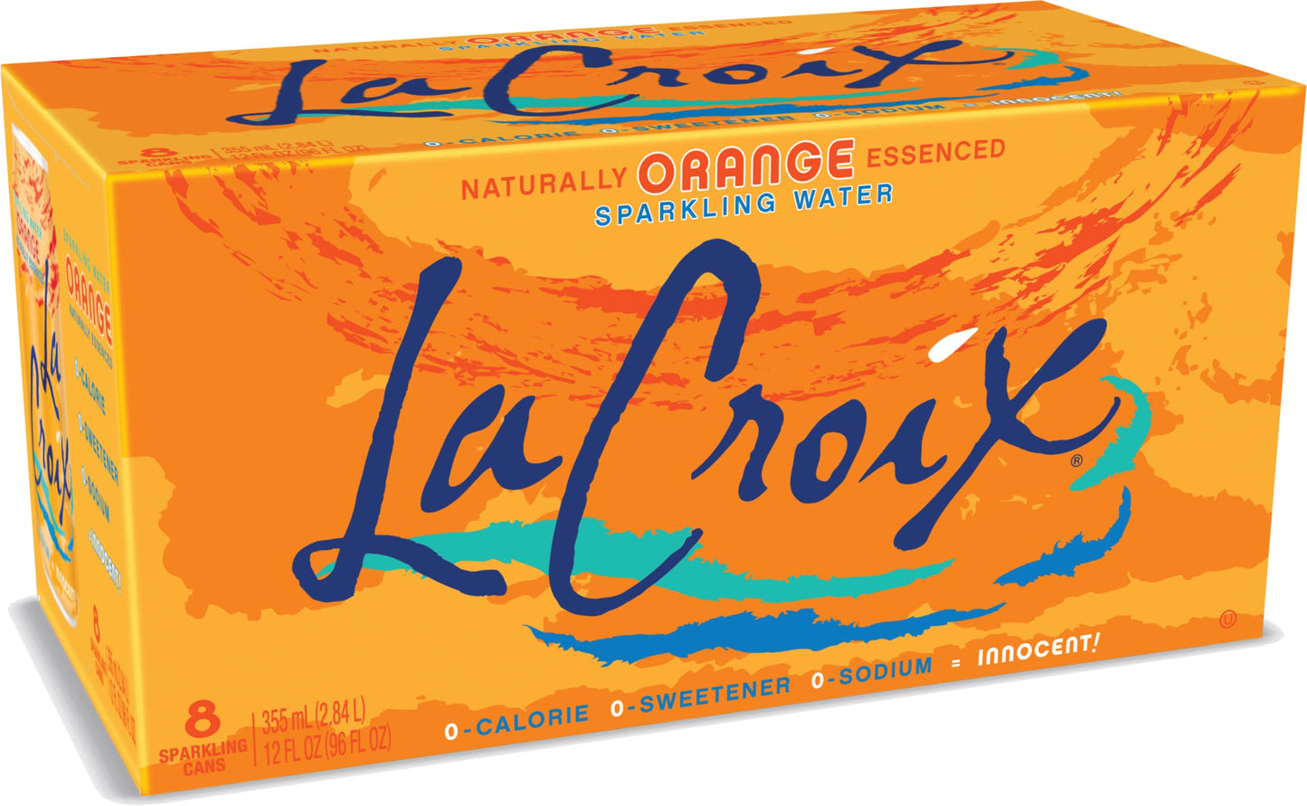 LaCroix Sparkling Water, Orange, 12 Fl Oz (pack of 8)