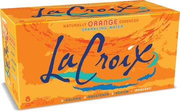 LaCroix Sparkling Water, Orange, 12 Fl Oz (pack of 8)