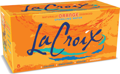 LaCroix Sparkling Water, Orange, 12 Fl Oz (pack of 8)