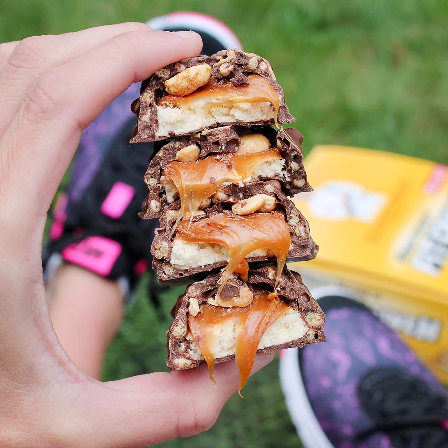 Fitcrunch Snack Size Protein Bars, Designed By Robert Irvine, World’S Only 6-Layer Baked Bar, Just 3G Of Sugar & Soft Cake Core (Caramel Peanut)