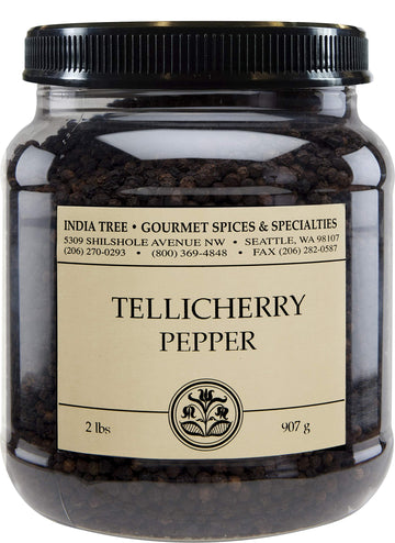 India Tree Tellicherry Pepper - 2 lb, Model 70101, Premium Quality Spices
