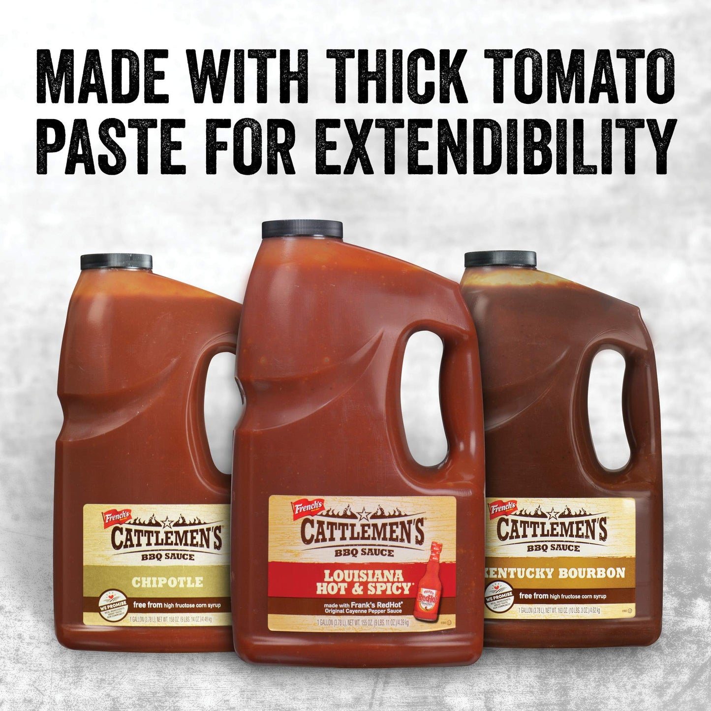 Cattlemens Kentucky spirit-inspired flavor BBQ Sauce, 1 Gallon Jug, Perfect for Ribs, Chicken, Pork, and Steak