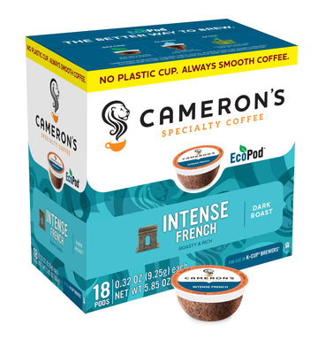 Cameron'S Coffee Single Serve Pods, Intense French, 18 Count (Pack Of 1)