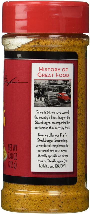 Steak 'N Shake Fry 'N Steakburger Seasoning 7.48 Oz (Pack Of 2)