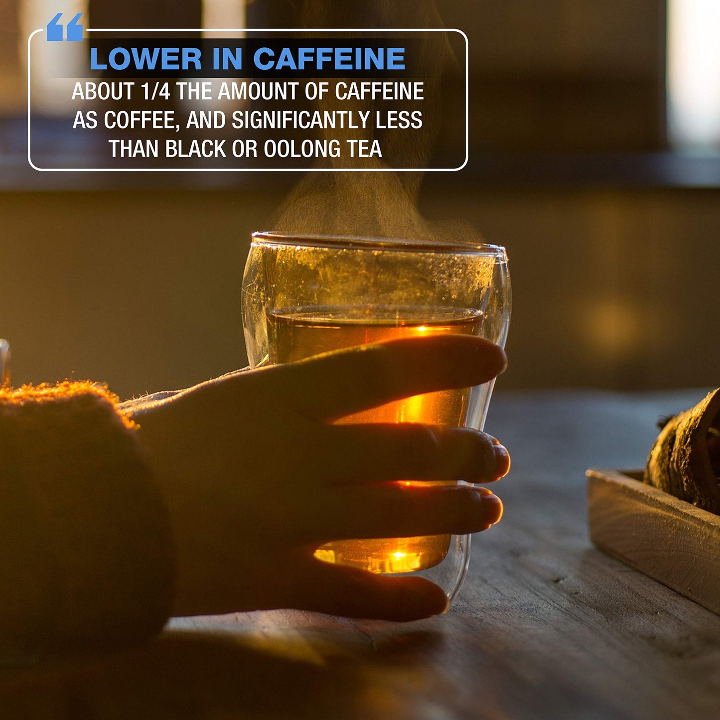 Brew La La Organic Green Tea - Natural Blueberry Flavor - 50 Double Chambered Bags - Low Caffeine - Blueberry Green