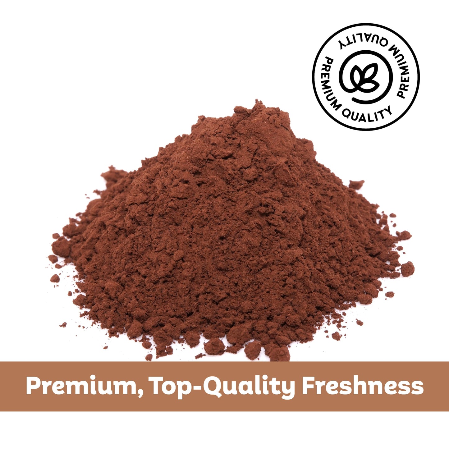 Roots Circle Carob Powder Unsweetened - Kosher, 14oz, Rich in Fiber, Caffeine-Free Chocolate Substitute for Smoothies and Baking