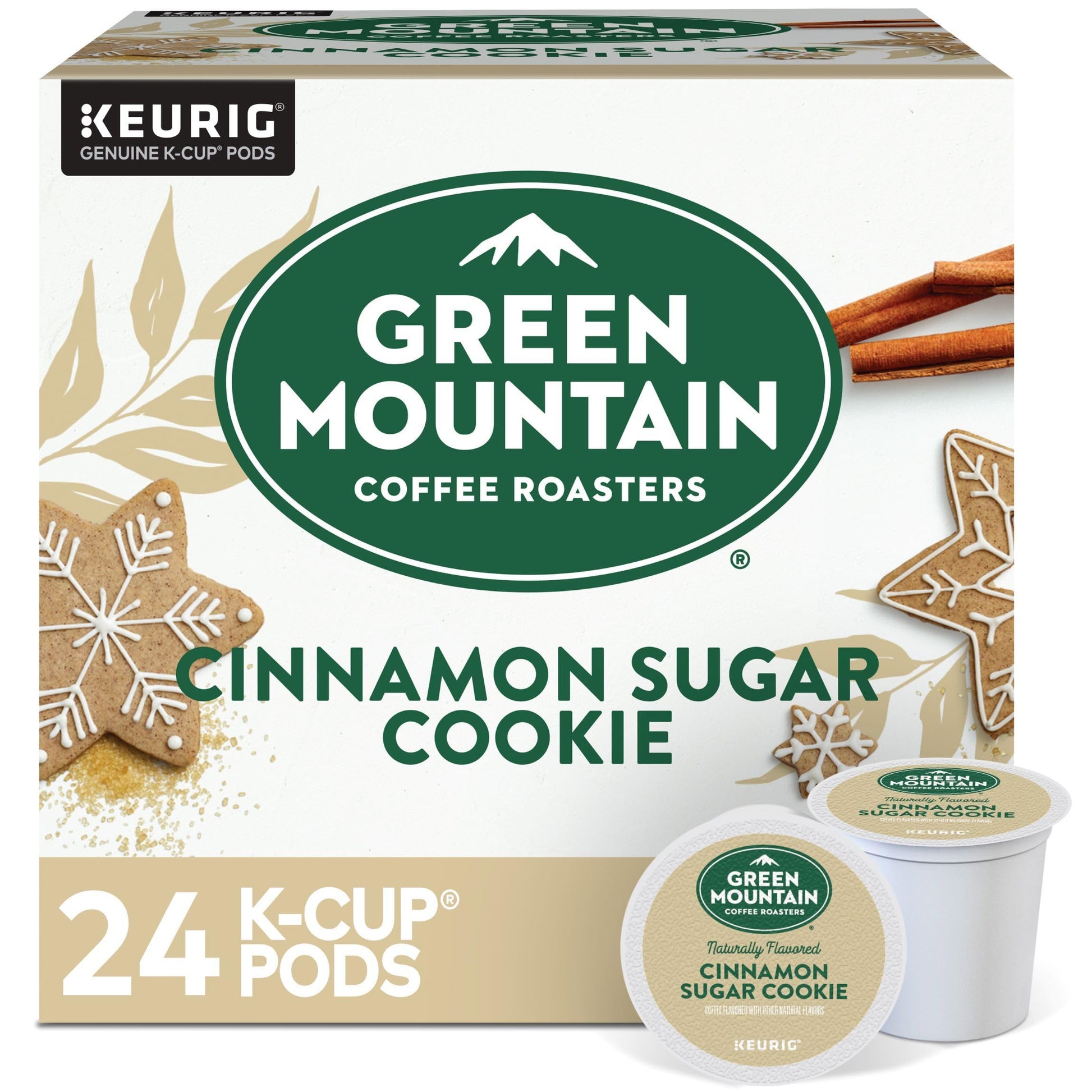 Green Mountain Coffee Roasters Cinnamon Sugar Cookie, 24 Count (Pack Of 1)