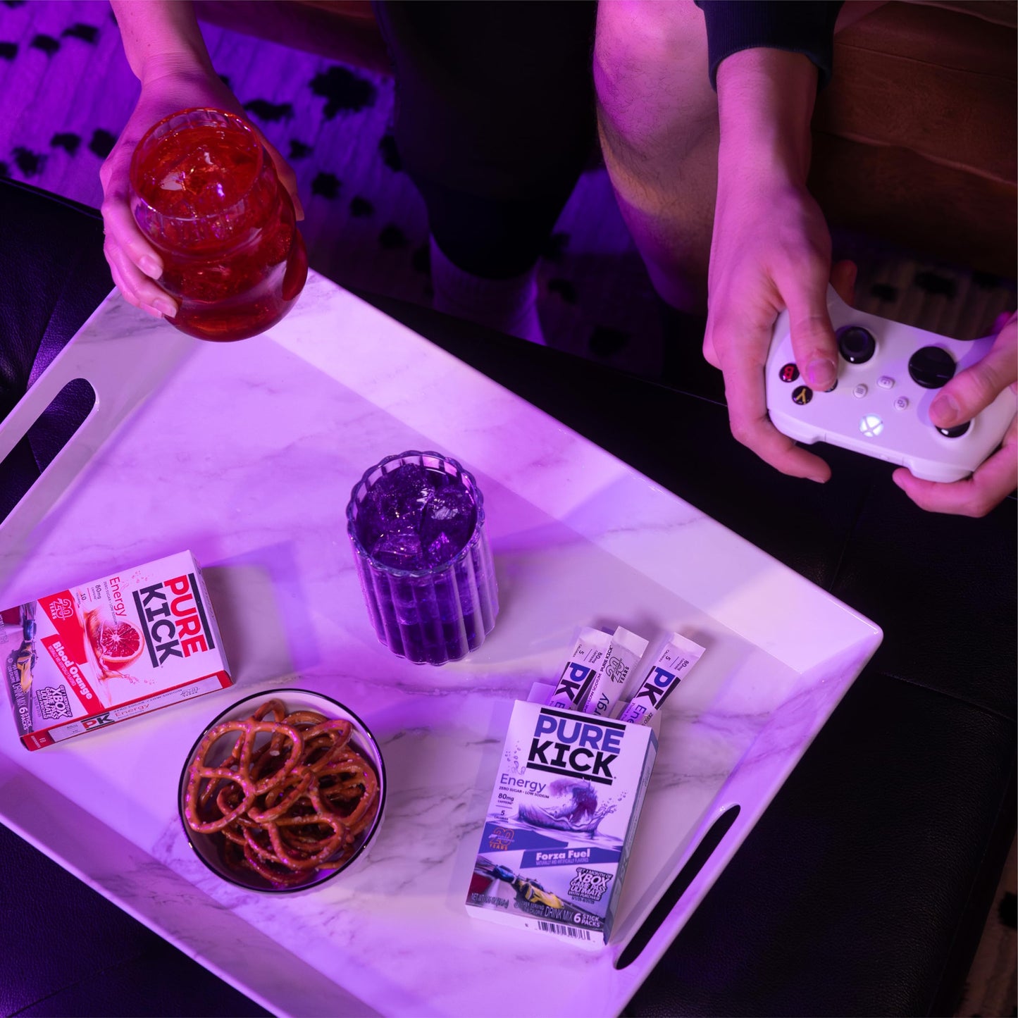 Pure Kick Forza Fuel Limited Edition Energy, Blood Orange Energy & Sonic Limeade Hydration Singles To Go Drink Mix - 3 / 6Ct Box
