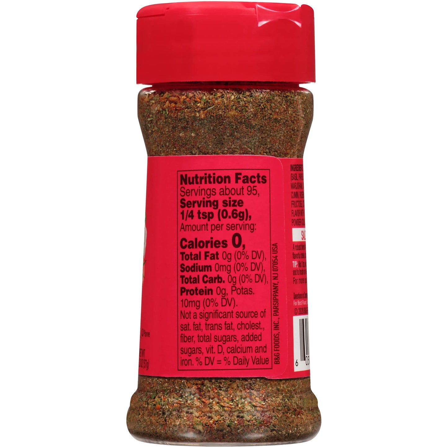 Dash Salt-Free Seasoning Blend, Tomato, Basil And Garlic, 2 Ounce (Pack Of 8)