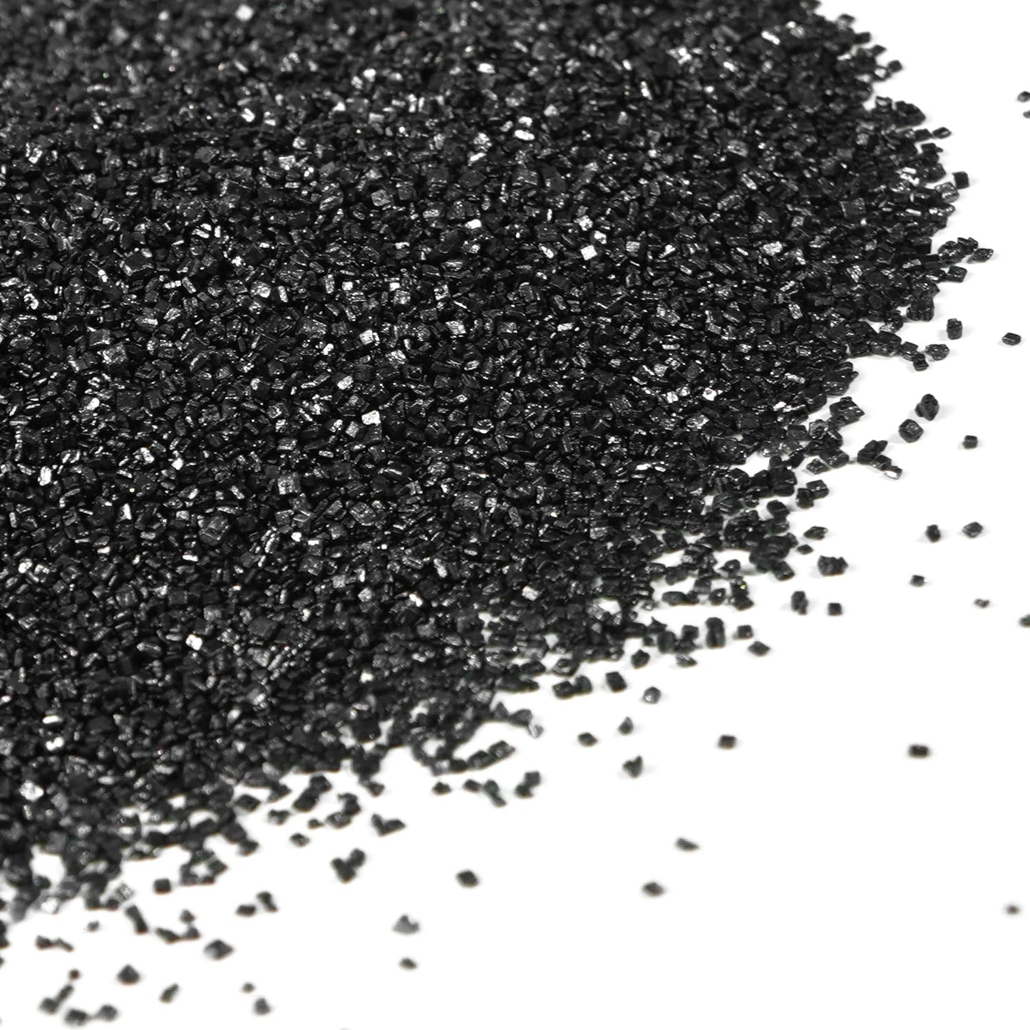 Edible Black Sprinkles, Sanding Sugar Crystals, 150g, Black Sugar Sprinkles for Cake Decorating, Cookie, Cupcake Toppers Decorat