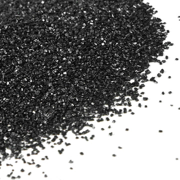 Edible Black Sprinkles, Sanding Sugar Crystals, 150g, Black Sugar Sprinkles for Cake Decorating, Cookie, Cupcake Toppers Decorat