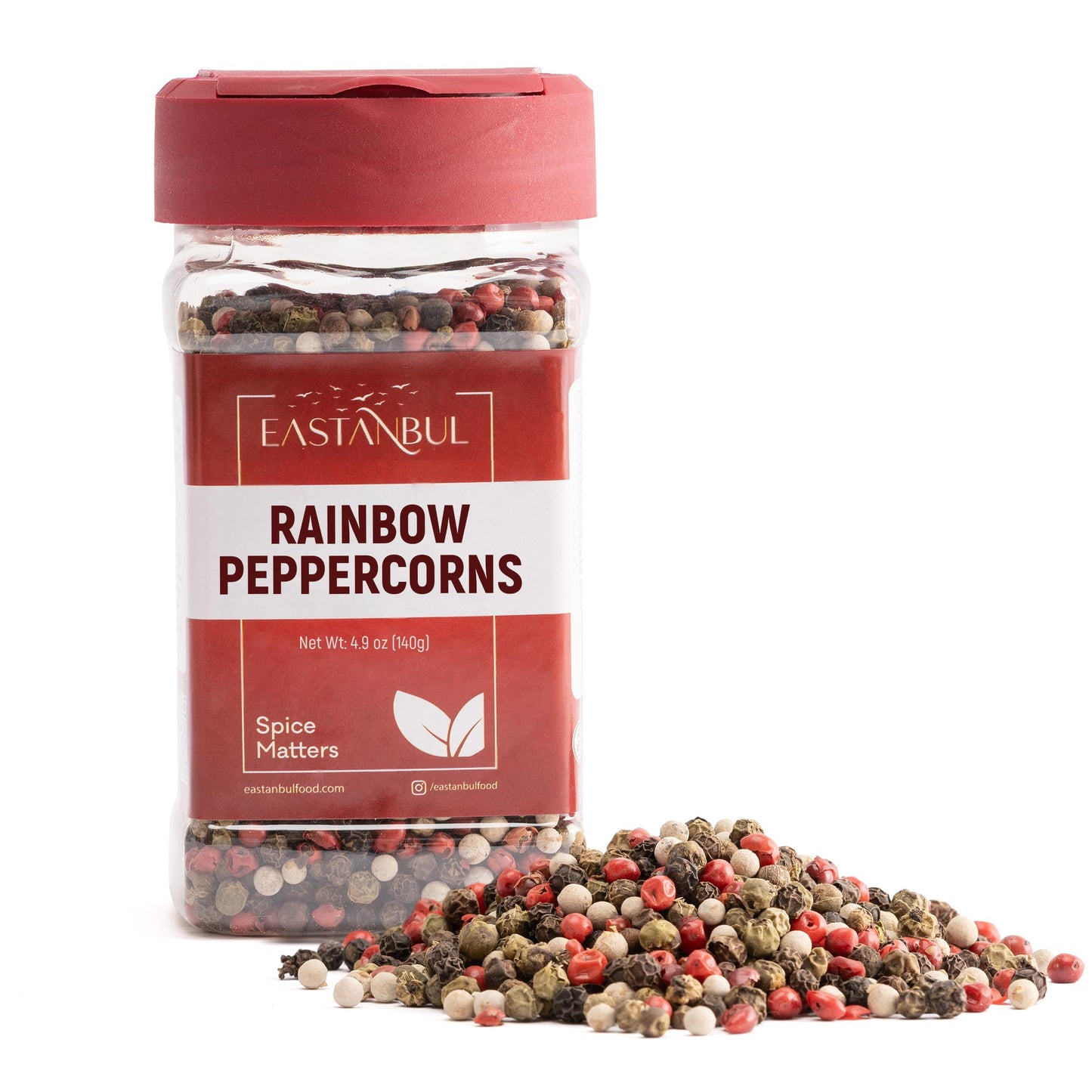 Salt And Pepper For Grinder Refill, Rainbow Peppercorns Whole 4.9Oz + Pink Himalayan Salt 12.3Oz, Rainbow Peppercorns For Grinde