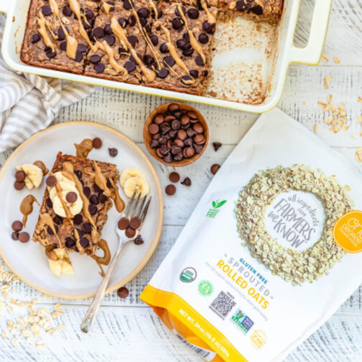 One Degree Organic Foods, Gluten Free, Sprouted Rolled Oats And Quick Oats, 24Oz (Quick Oats & Rolled Oats)