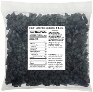Black Licorice Scotties: 5 Lbs