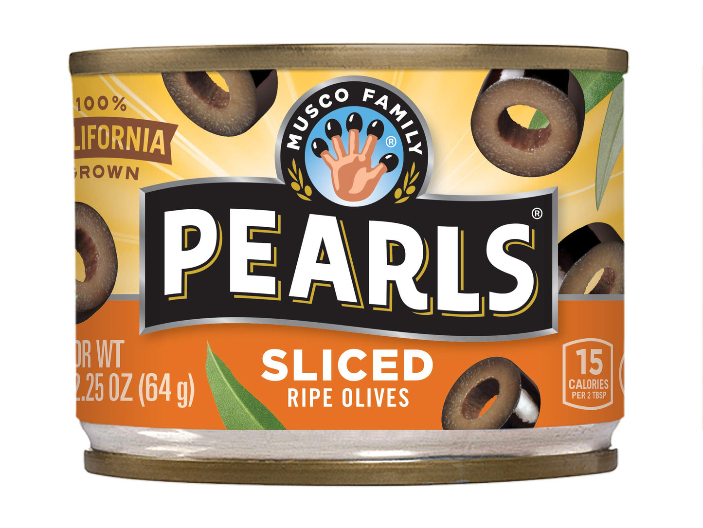 PEARLS Sliced Ripe Olives, Pack of 12 Cans, 2.25 oz Each, Perfect for Salads and Snacks
