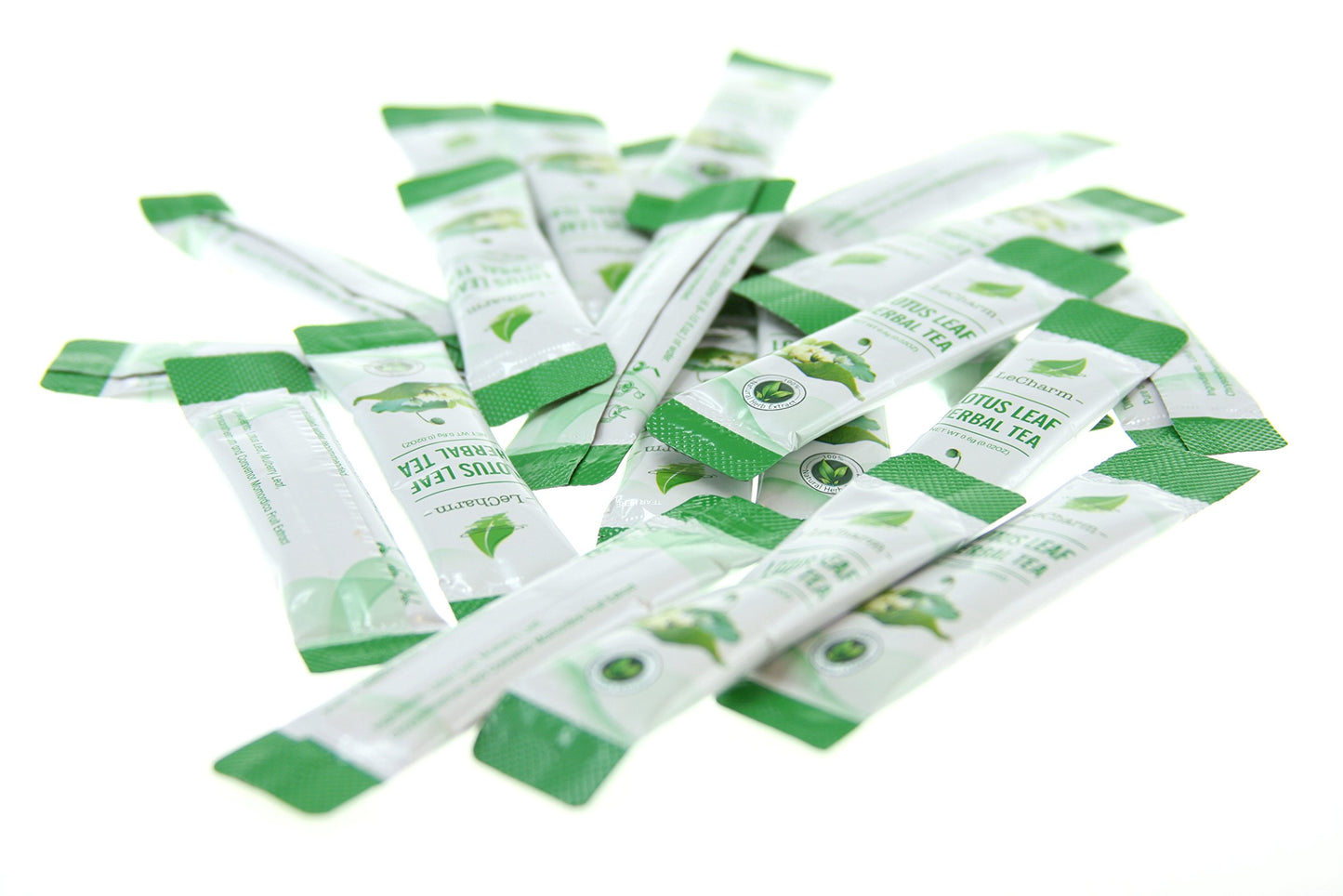 Lecharm Jasmine Green Tea Extract, Natural Tea Crystal Powder, Ready Brew, Iced Or Hot Tea In 3 Seconds - 30 Sachets