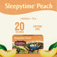 Celestial Seasonings Sleepytime Herbal Tea, Caffeine Free, Peach Flavor, 20 Bags, Pack of 6