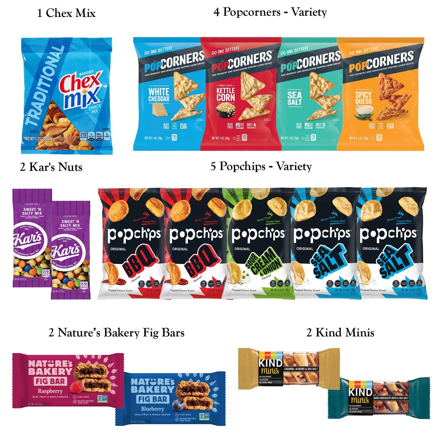 Foxy Fane 66-Count Holiday Gift Box - 66 Healthy Snacks & Treats - Perfect Variety Pack For Easter - Great For Family, Friends &