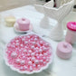 Edible Pink Sugar Pearls Sprinkles Candy Mix Size Pearls Cake Decorations Cupcake Toppers Cookie Decorating Perfect For Wedding
