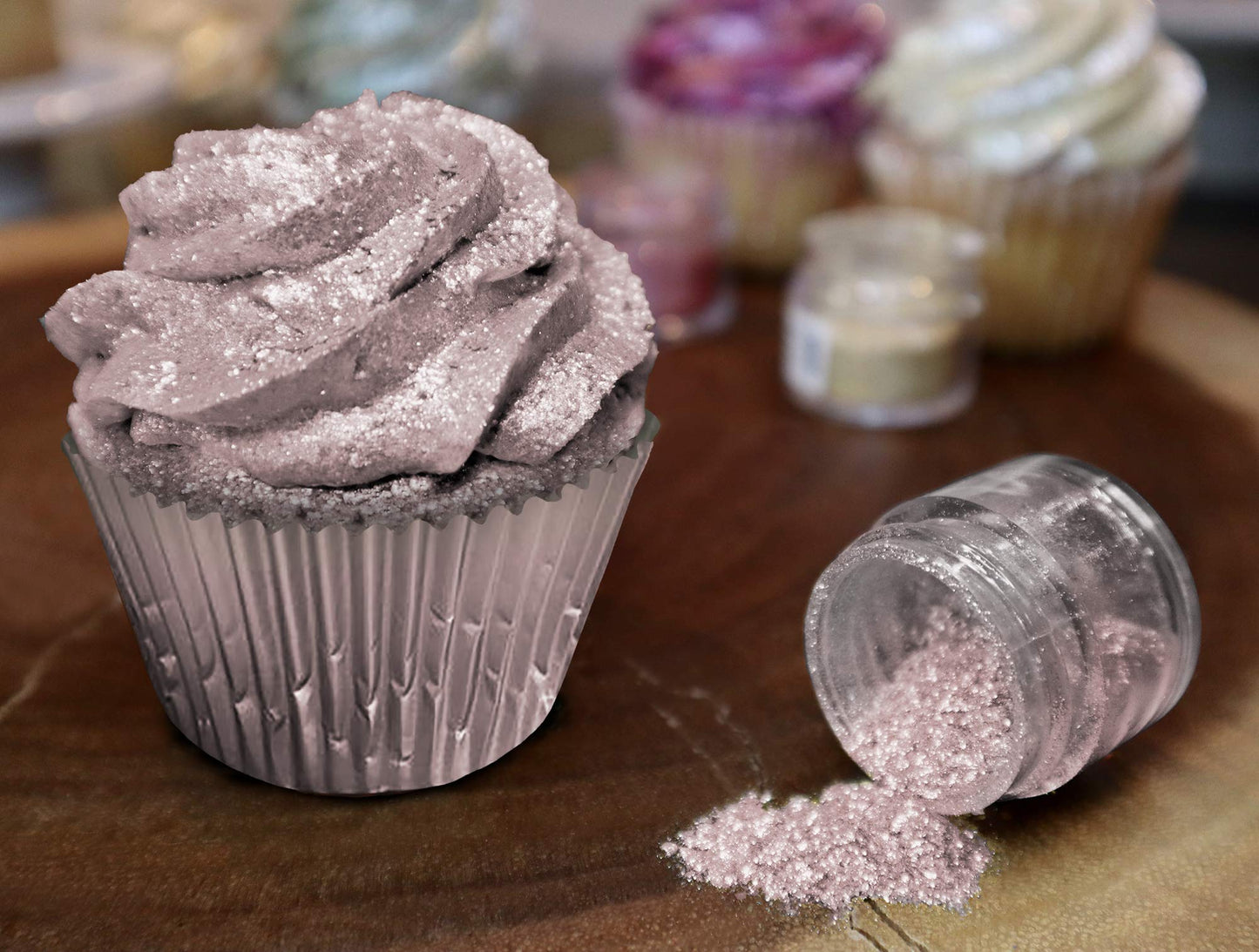 Bakell Rose Gold Tinker Dust Edible Glitter for Food, Desserts, Beverages - 5g Jar