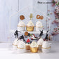 36 Pcs Basketball Cupcake Toppers Glitter Star Player Cupcake Picks Basketball Hoop Game Shoe Sports Ball Cake Decorations For Sports Theme Baby Shower Birthday Party Supplies