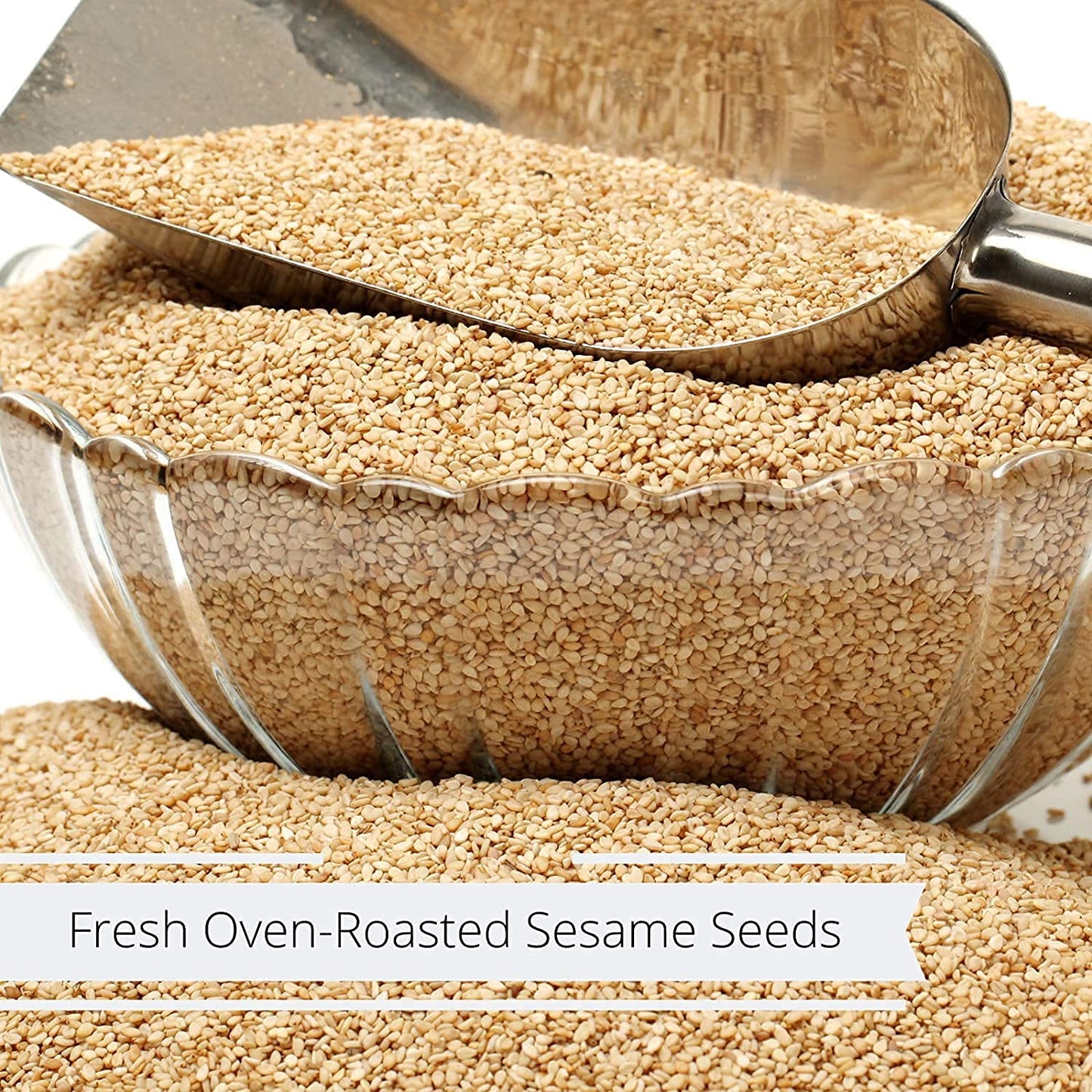 Natural Toasted Whole Sesame Seeds By It'S Delish - 5 Lbs Bulk Bag - Natural Gluten-Free Fresh Oven Roasted White Sesame - Resta