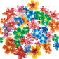 Weraru 75Pcs Wafer Flowers Cupcake Toppers Wedding Cake Party Food Decoration Mixed Size & Colour