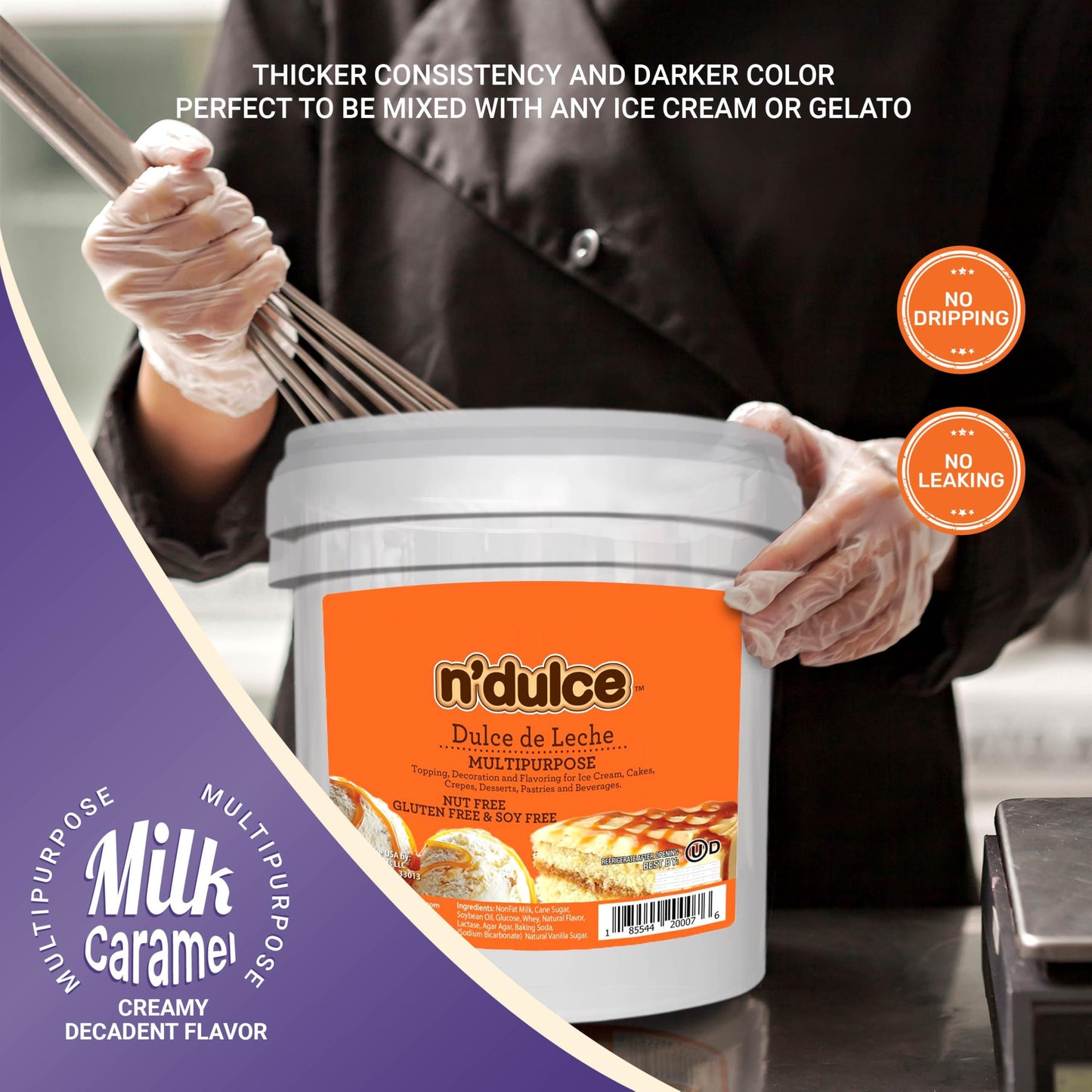 Gaucho Ranch Dulce de Leche Caramel Extract for Coffee, Desserts & Ice Cream - 11lbs