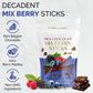 BEEMAX Belgian Chocolate Covered Fruit Sticks, Milk Chocolate, Gourmet Dried Fruit, 3.5 oz Resealable Pouch, Non-GMO