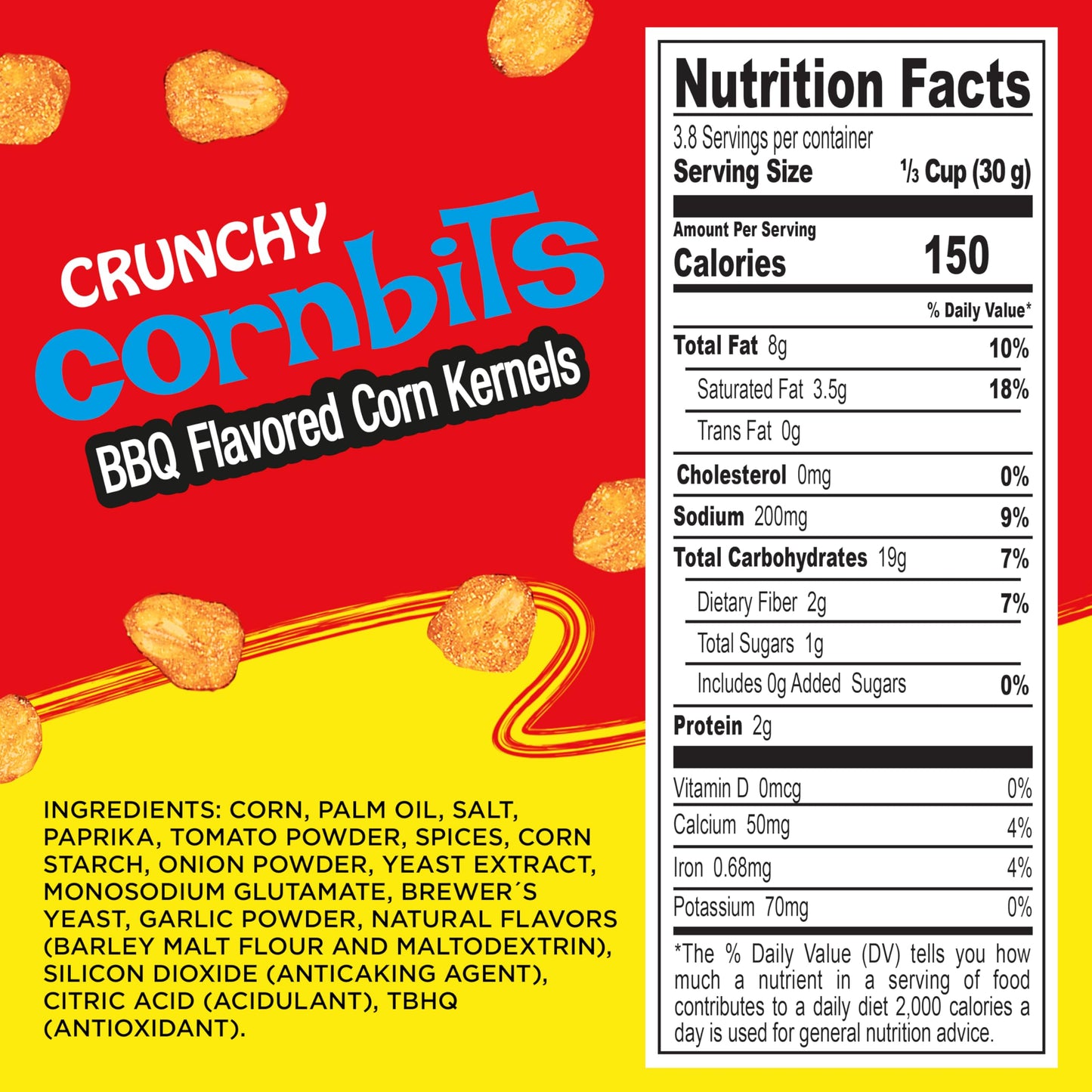 Diana Elotitos Crunchy Corn Kernel Snacks, Original Bbq Flavor, 4.05 Oz (Pack Of 8)