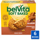 Belvita Soft Baked Cinnamon Oat Breakfast Biscuits, Chewy Breakfast Bars, 6 Boxes Of 5 Packs (1 Biscuit Per Pack)