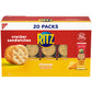 Ritz Cheese Sandwich Crackers, 20 Snack Packs (6 Crackers Per Pack)