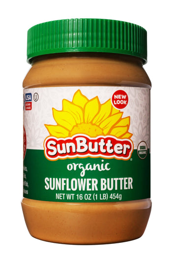 SunButter Sunflower Butter, Delicious, Organic Alternative to Peanut Butter, 16 ounce plastic jars, Pack of 3