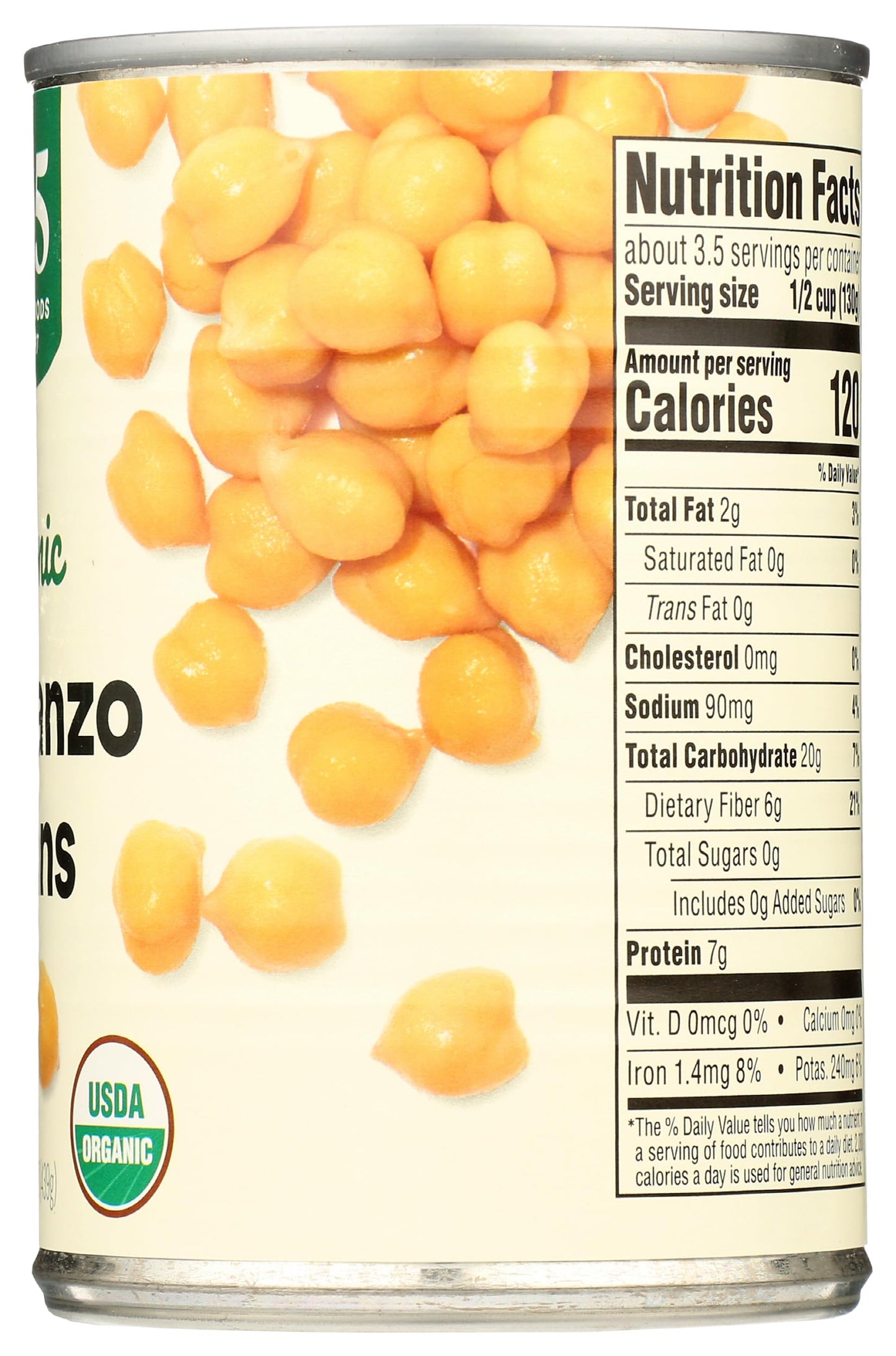 365 by Whole Foods Market, Organic Garbanzo Beans, 15.5 Ounce