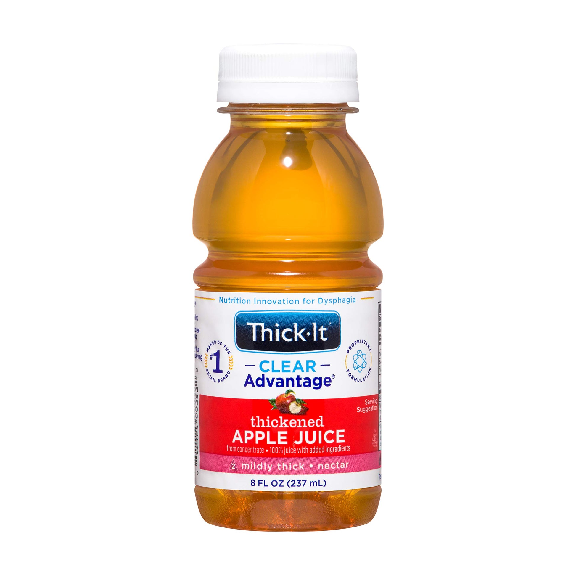 Thick-It Clear Advantage Thickened Apple Juice - Mildly Thick/Nectar, 8 Oz Bottle (Pack Of 24)