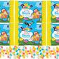 Peeps Marshmallow & Fruit Jelly Beans 24oz Easter Basket Egg Hunt Candy - Includes PITCHING PIGEON Brand Magnet