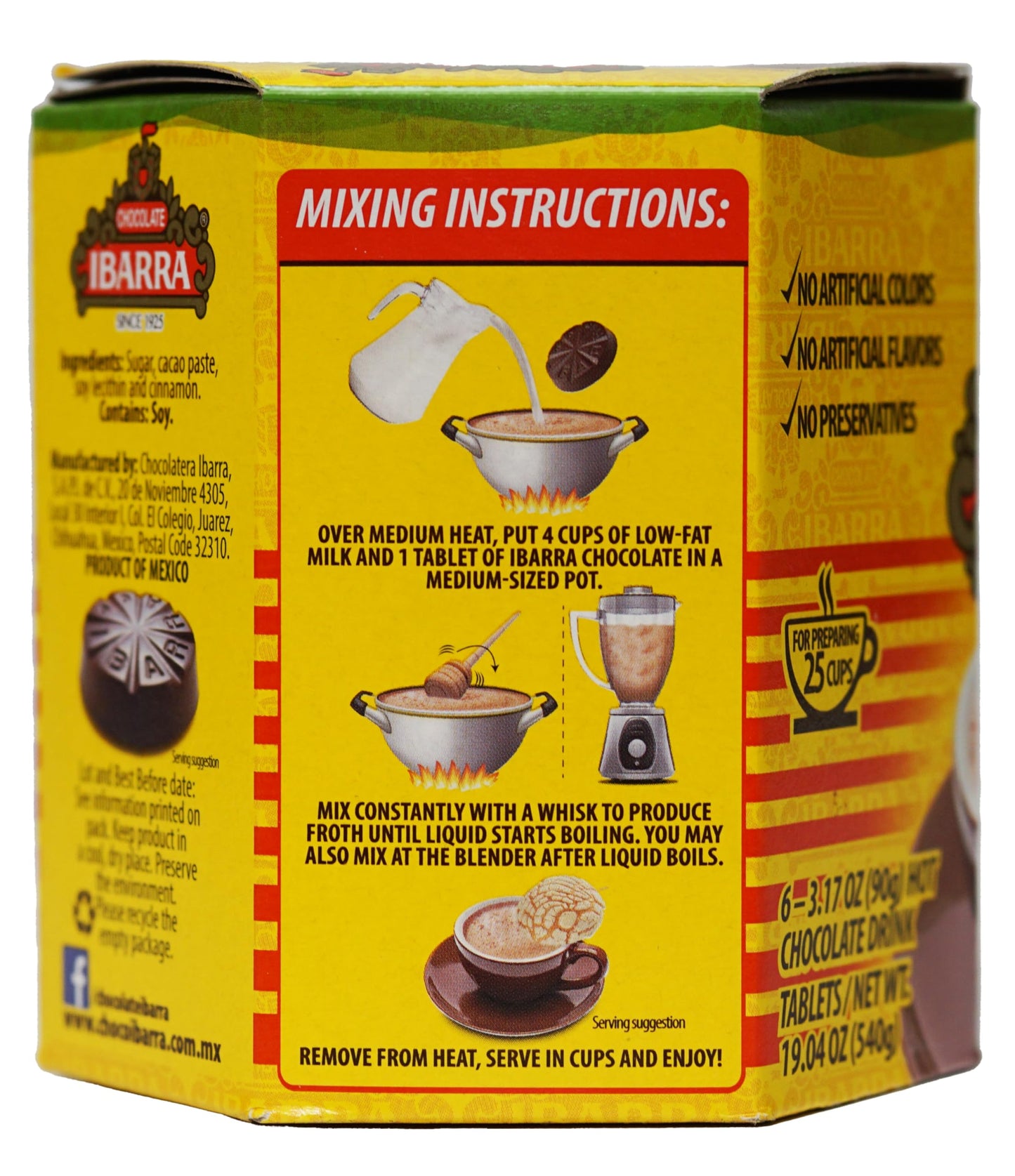Ibarra Mexican Chocolate, 19-Ounce Boxes (Pack Of 6)