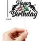 Happy 8Th Birthday Football Cake Topper 8Th Birthday Party Decorations Eight Years Old Rugby Player Scene Cake Decoration For Ki