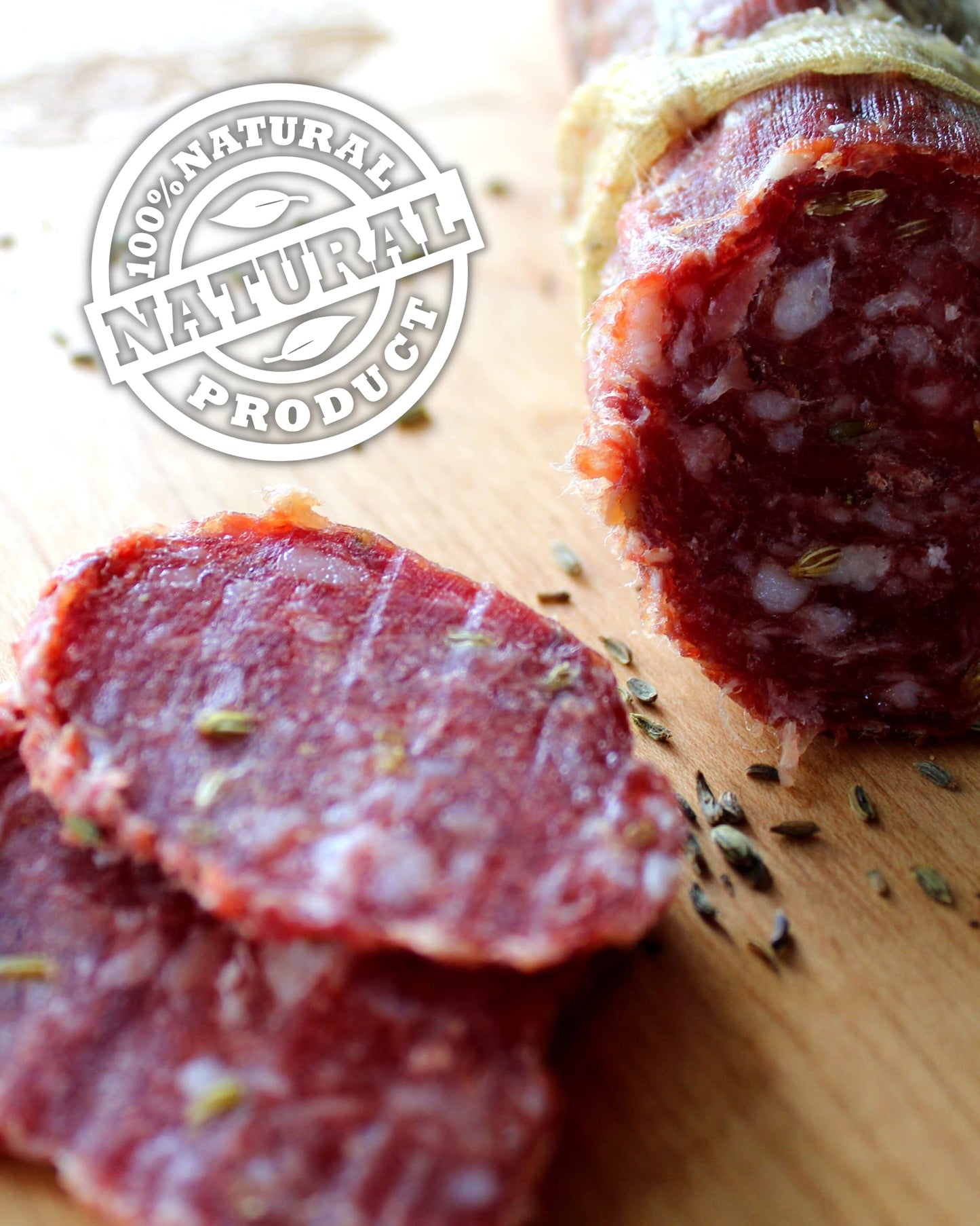 Fortunas Finocchiona Dry Salami - Nitrate-Free, Gluten-Free, 10oz (Pack of 2) - Ideal for Keto Diets, Perfect for Snacking or Cooking