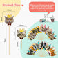 Outus Cat Face Cupcake Toppers - 48 Pieces, Paper, Gray Pink White Black, Cute Cat Head Toothpicks for Birthday Party Supplies