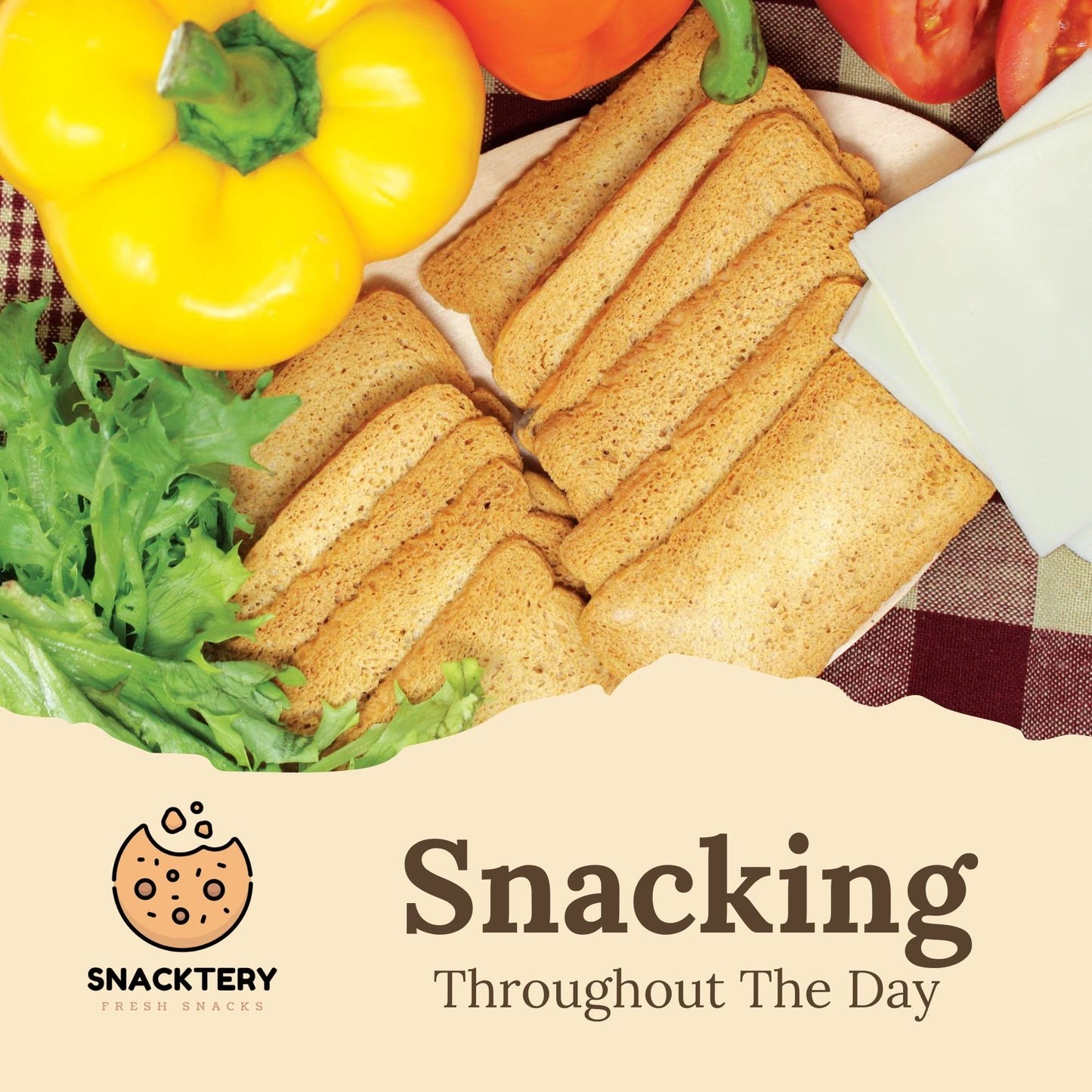 SNACKTERY Melba Toast  ers - All Natural Thin and Crispy Flatbread - 7 Oz, Pack of 2